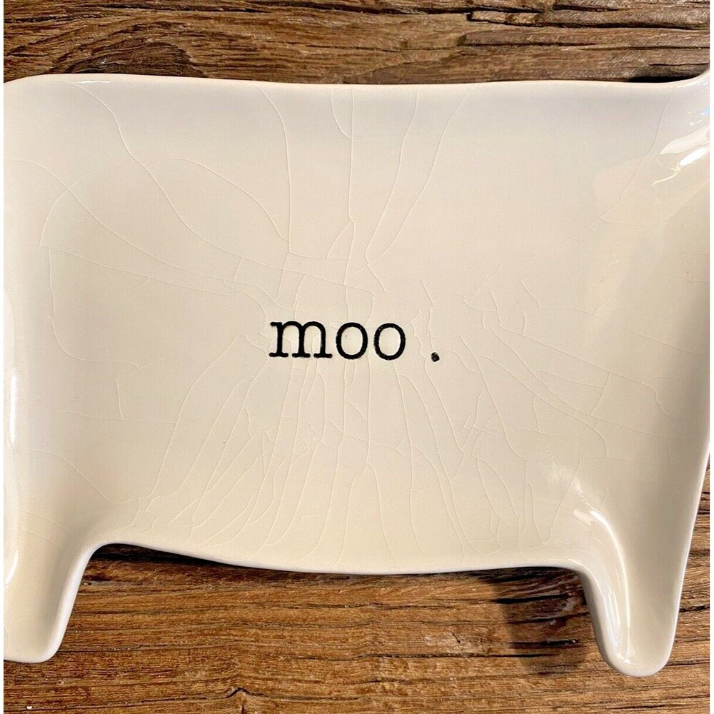 Magenta Exclusive Moo Cow Plate Stamped M Used Not Perfect - Picture 2 of 13